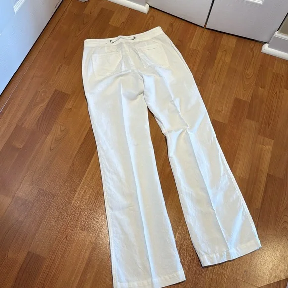 Banana Republic White Linen Pants Size 2 Ryan Fit - Picture 12 of 13